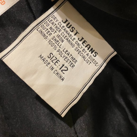Just Jeans Genuine Leather Jacket - wmns 12 - Picture 4 of 4